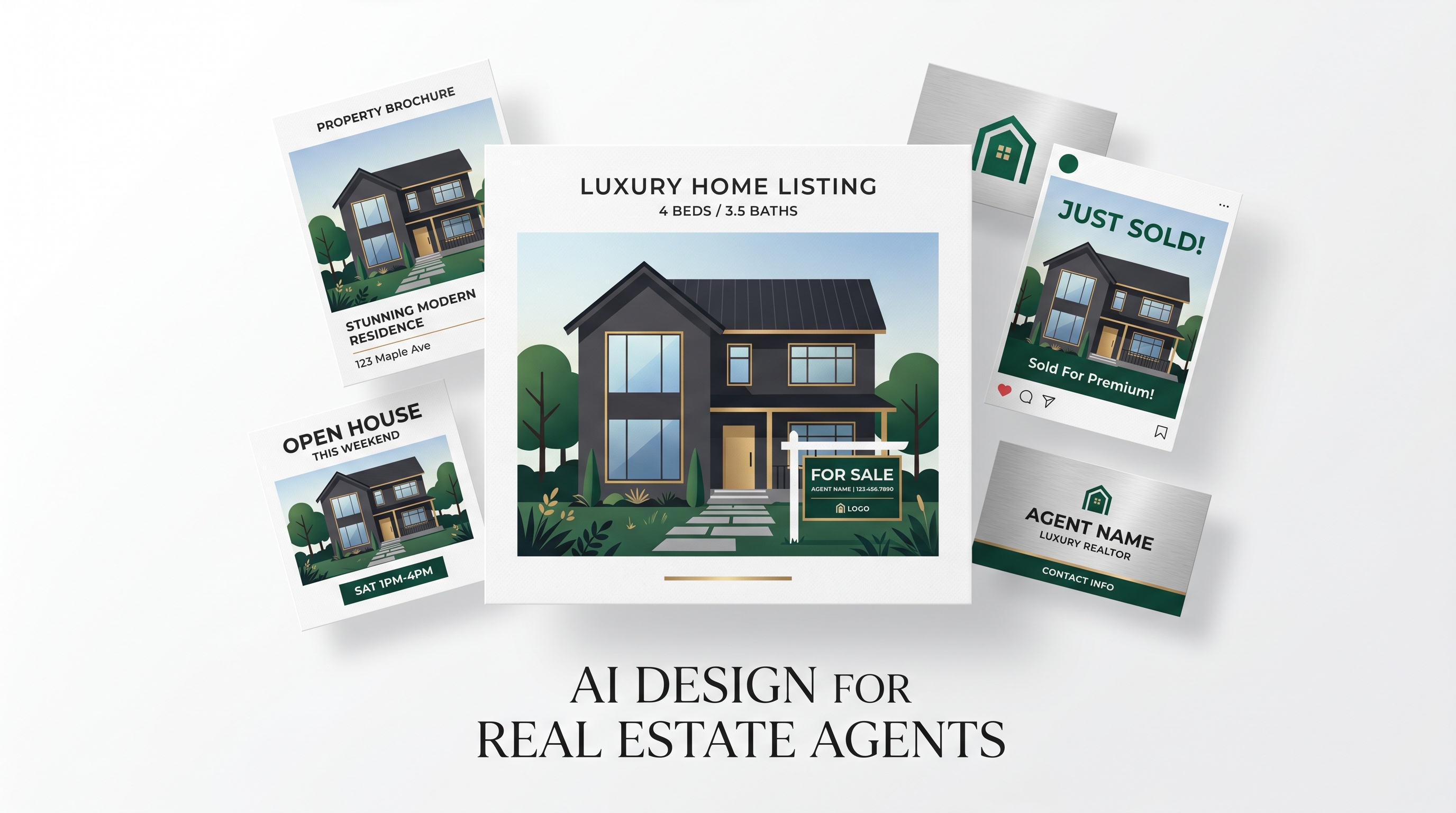 AI Design for Real Estate Agents — Listings, Open House Flyers, and Social Media in Seconds
