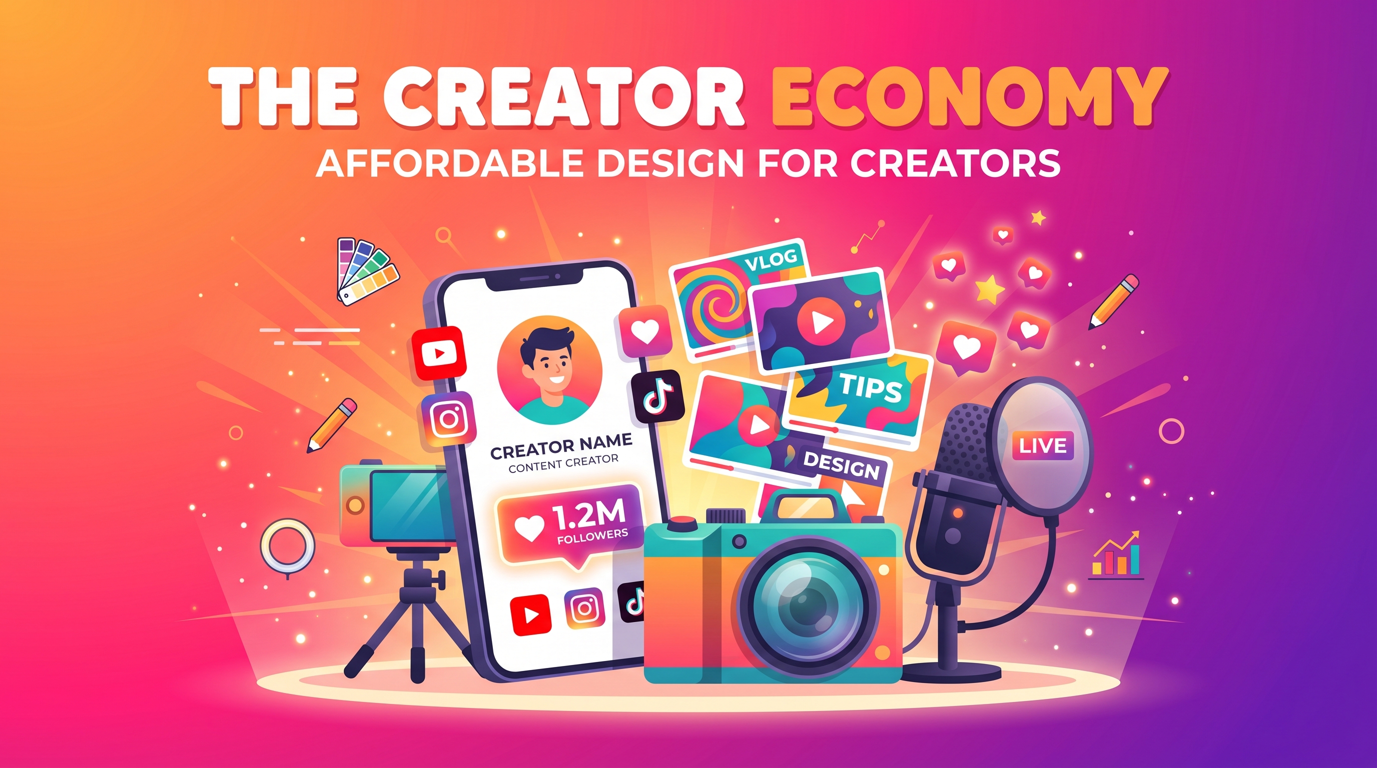 The Creator Economy Design Problem — Why Most Creators Can't Afford Professional Graphics