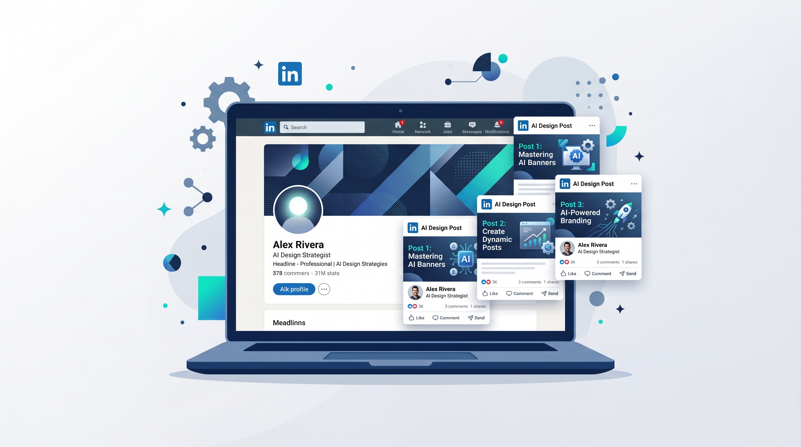 How to Create Professional LinkedIn Banners and Posts — An AI Design Guide